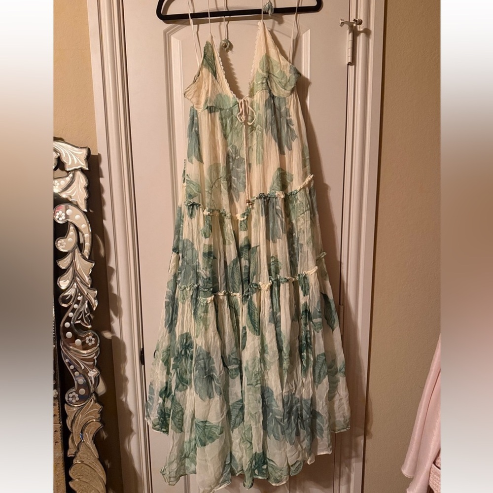FREE PEOPLE PEACEFUL PALM MAXI DRESS SIZE large - Picture 3 of 7